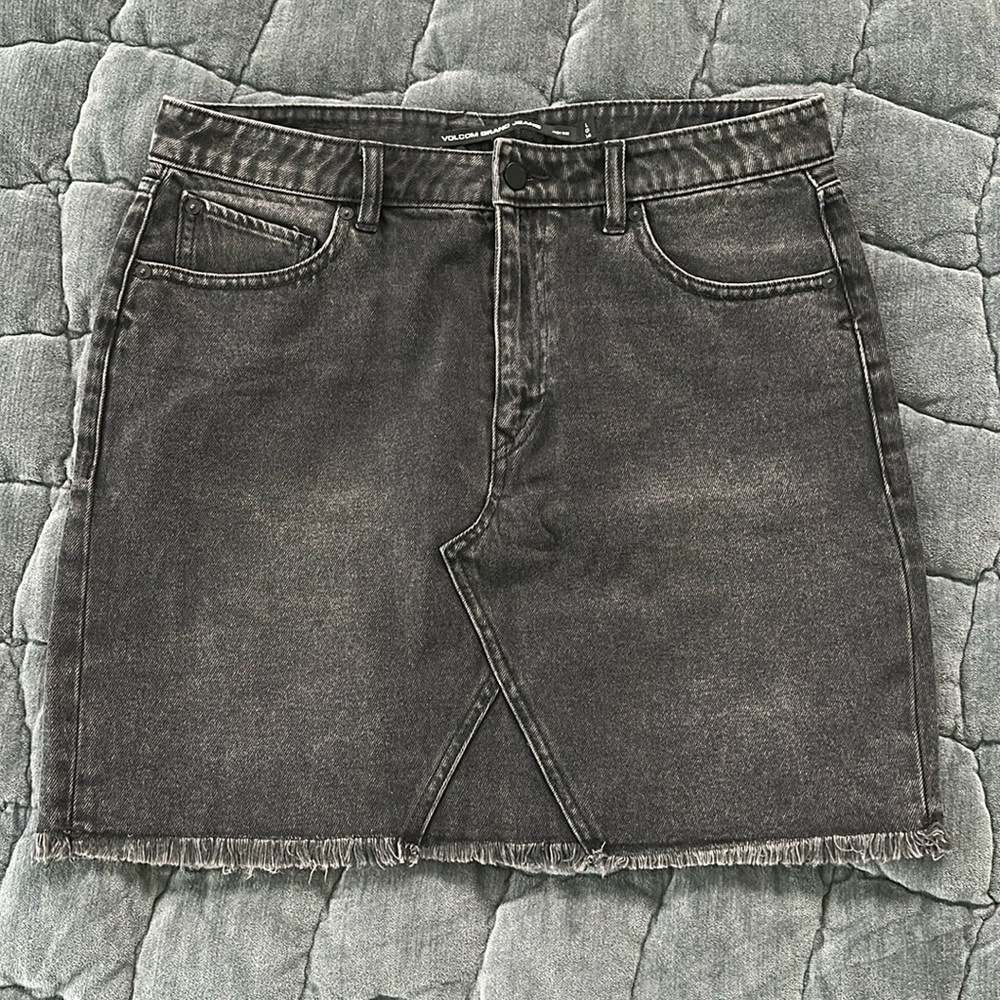 Volcom Black Denim Skirt